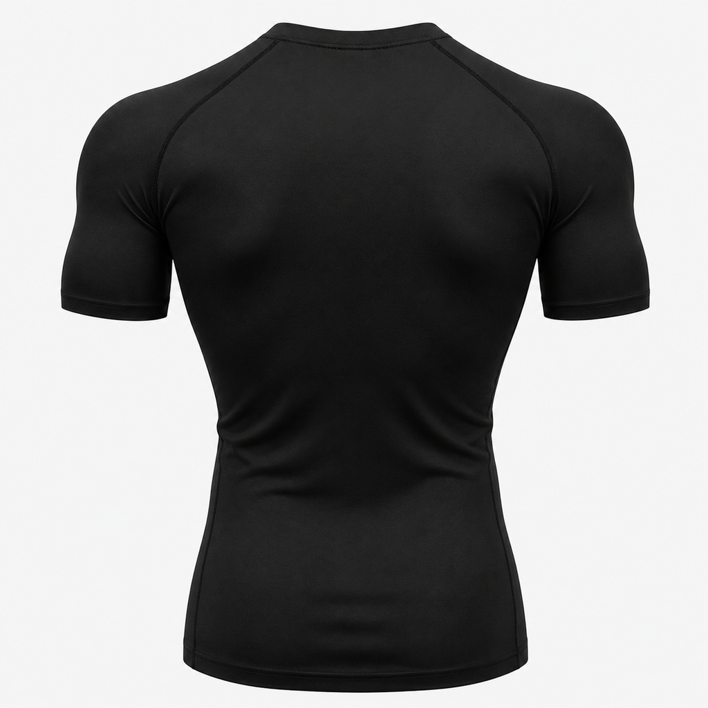 Performance T-Shirt with Red Lightning Logo — Lightweight Athletic Tee